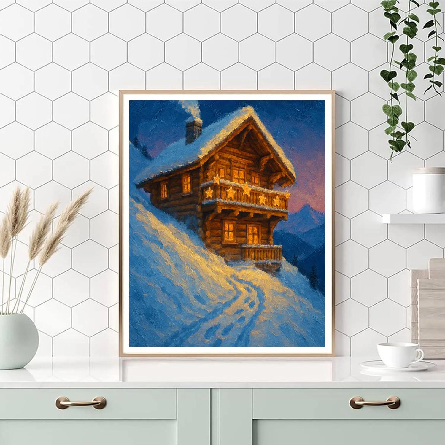 Alpine Star Lodge On The Ridge Numbered painting kits