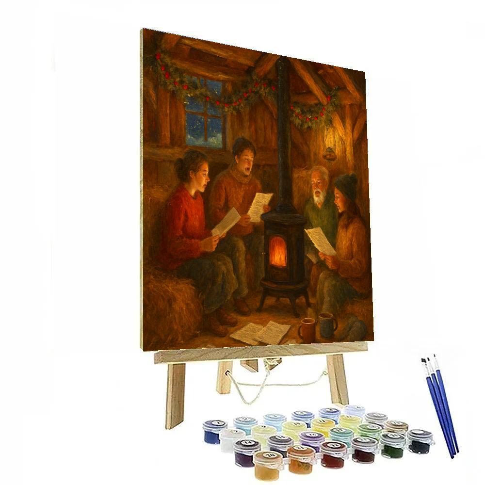 Winter Choir Practice In The Barn Loft painting number kit