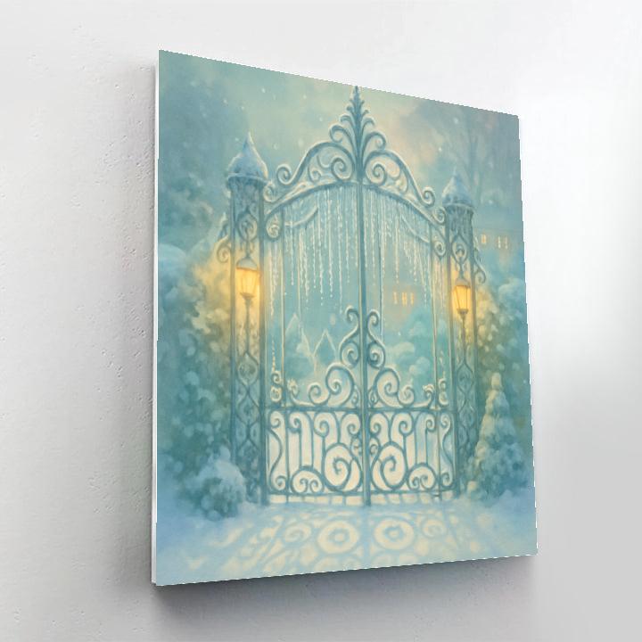 Frost Veil Gate To The Winter Garden DIY paint by numbers