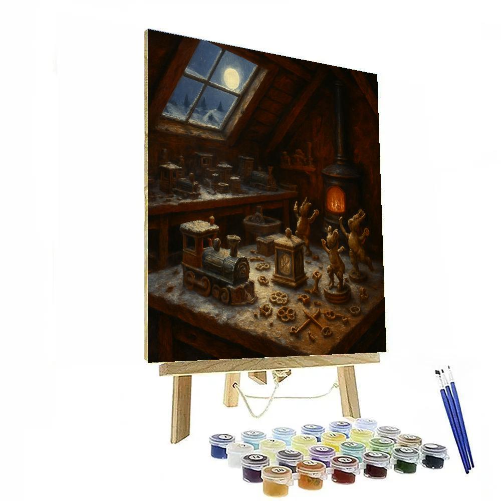 Frosted Clockwork Toy Workshop Numbered painting kits