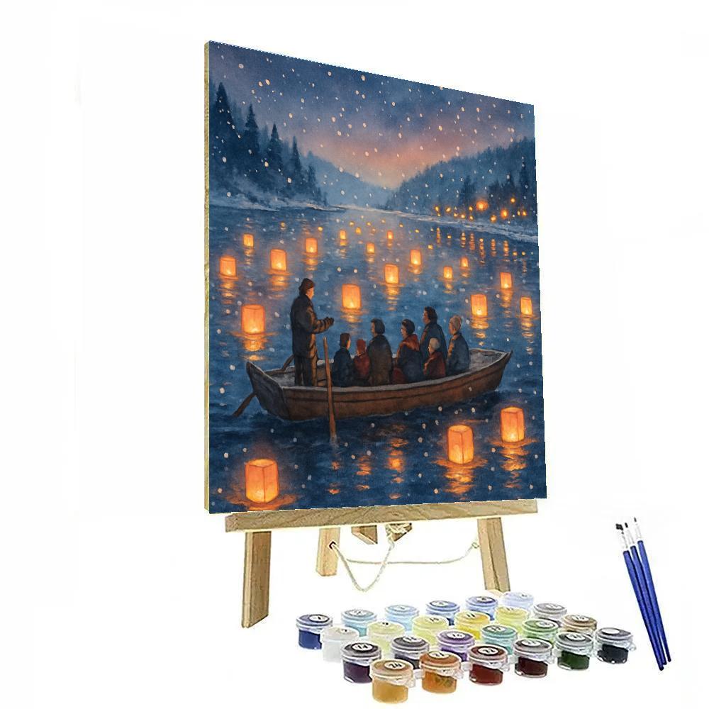 Snowy River Lantern Ferry Numbered painting kits