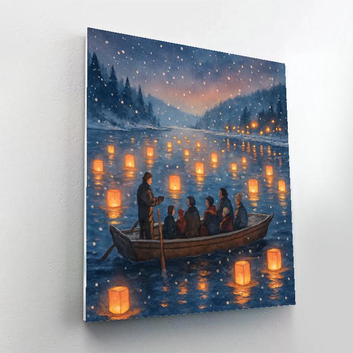 Snowy River Lantern Ferry Numbered painting kits
