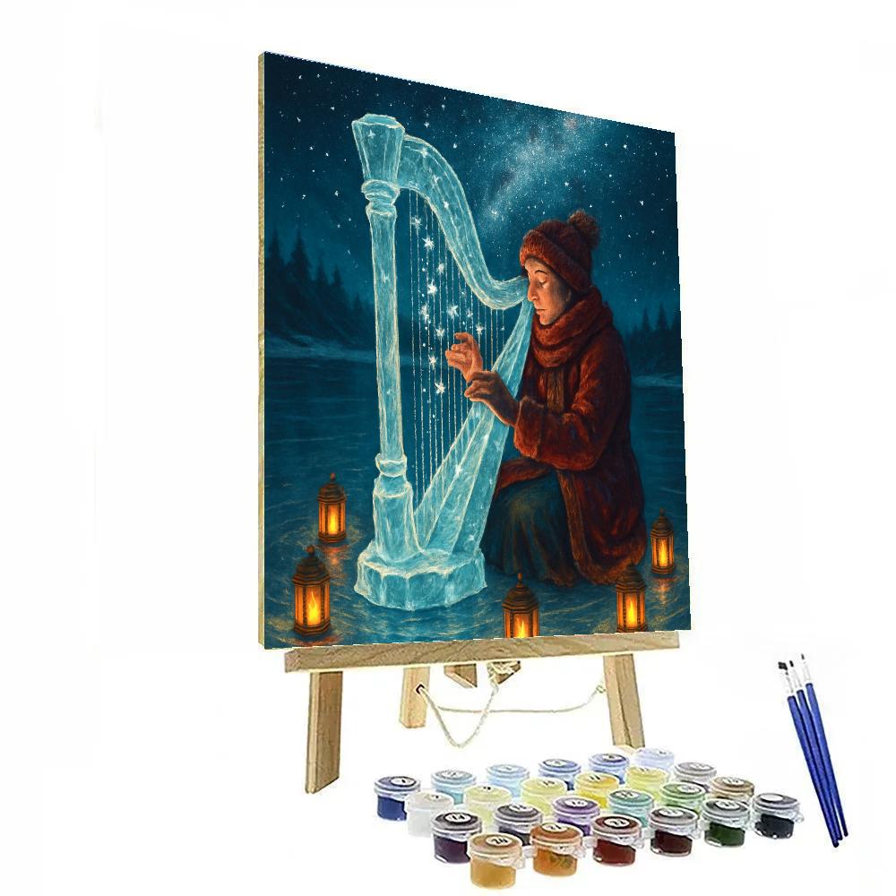 Crystal Harp Concert On The Frozen Lake paint by number