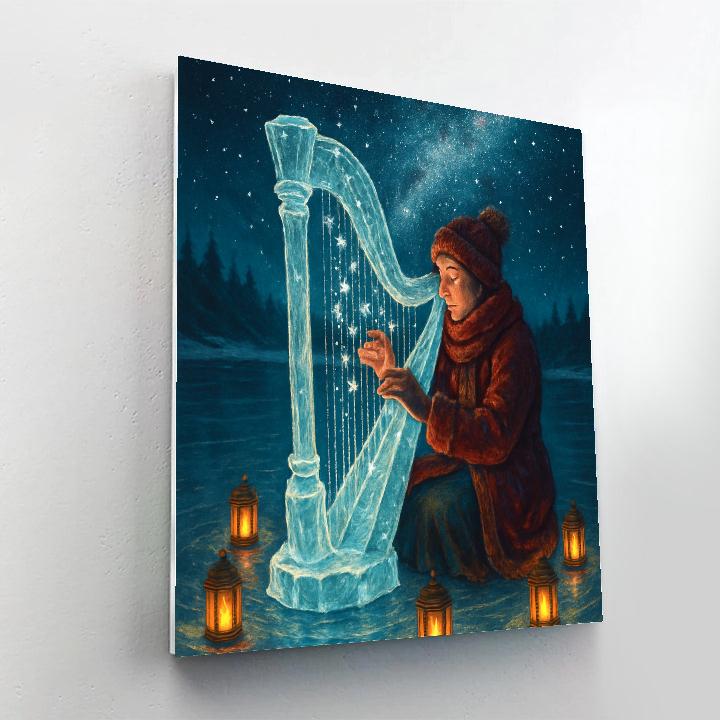 Crystal Harp Concert On The Frozen Lake paint by number