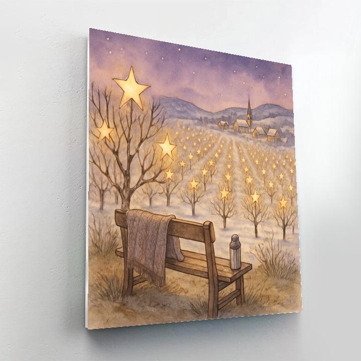 Midwinter Star Orchard Overlook painting number kit