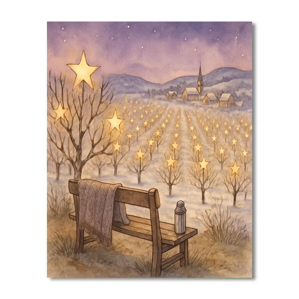 Midwinter Star Orchard Overlook painting number kit