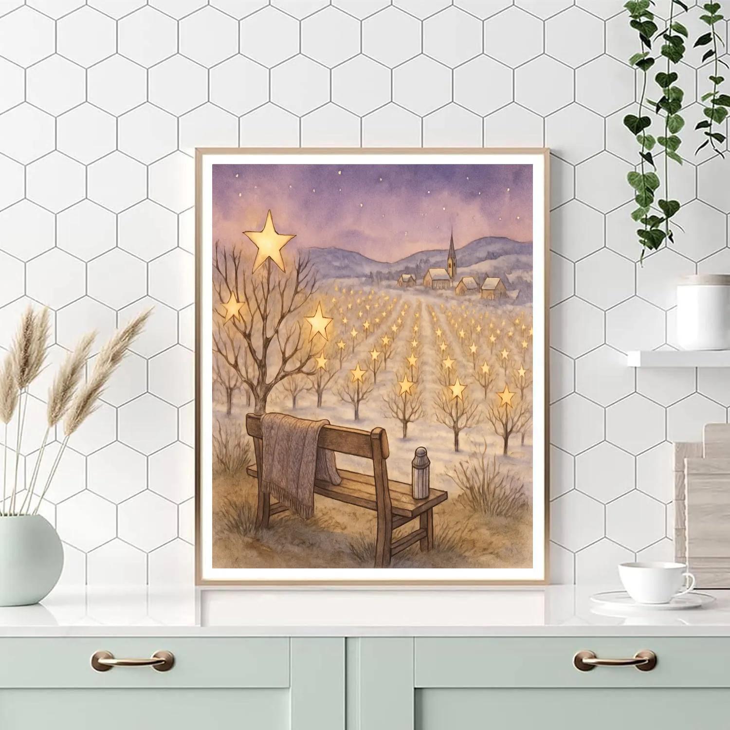 Midwinter Star Orchard Overlook painting number kit