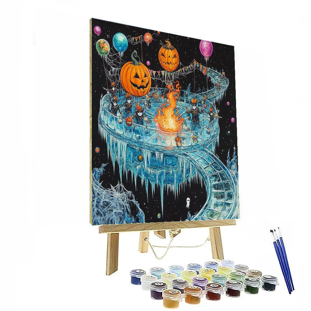 Carnival Of The Spooky Glass Comets paint by number