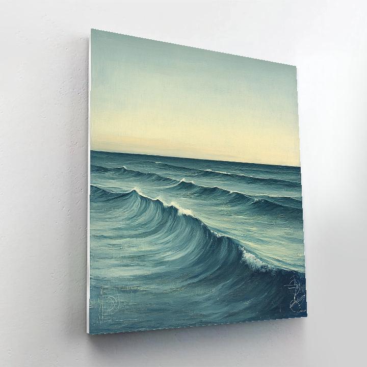 Leonardo Da Vinci Inspired Oceanic Chiaroscuro painting number kit
