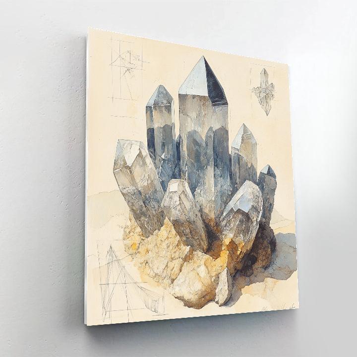 Leonardo Da Vinci Inspired Mineral Landscapes paint by color