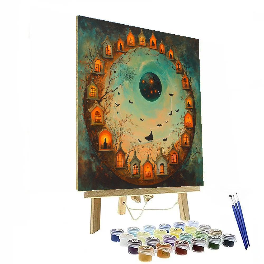 Procession Of The Halloween Lanterns In Orbit DIY paint by numbers