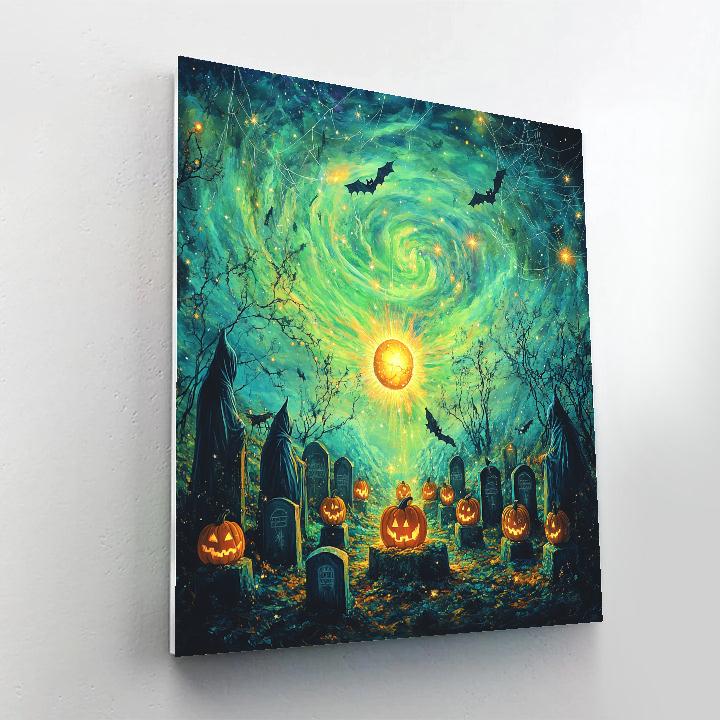 Cemetery Of The Stars Spooky Edition paint by color
