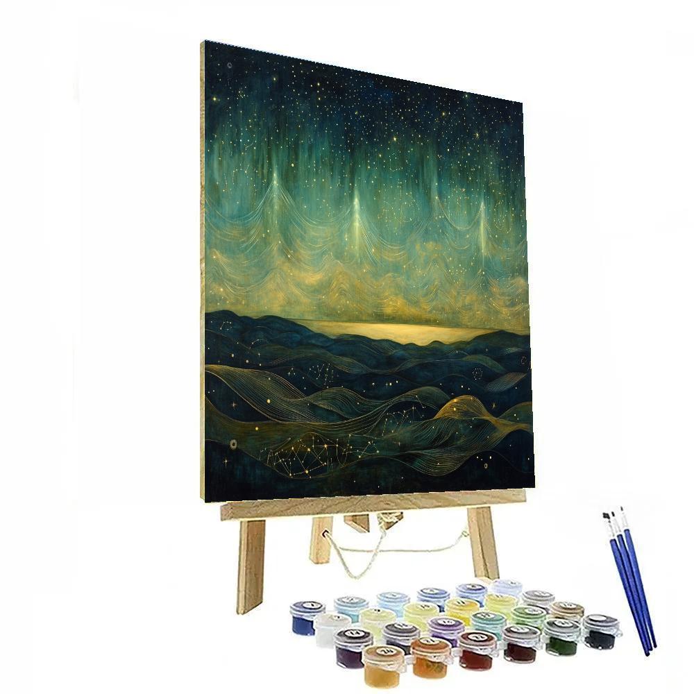 Leonardo Da Vinci Inspired Aurora Studies Painting by numbers kit