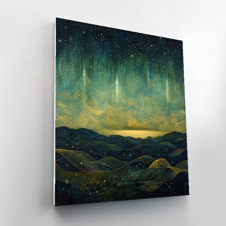 Leonardo Da Vinci Inspired Aurora Studies Painting by numbers kit