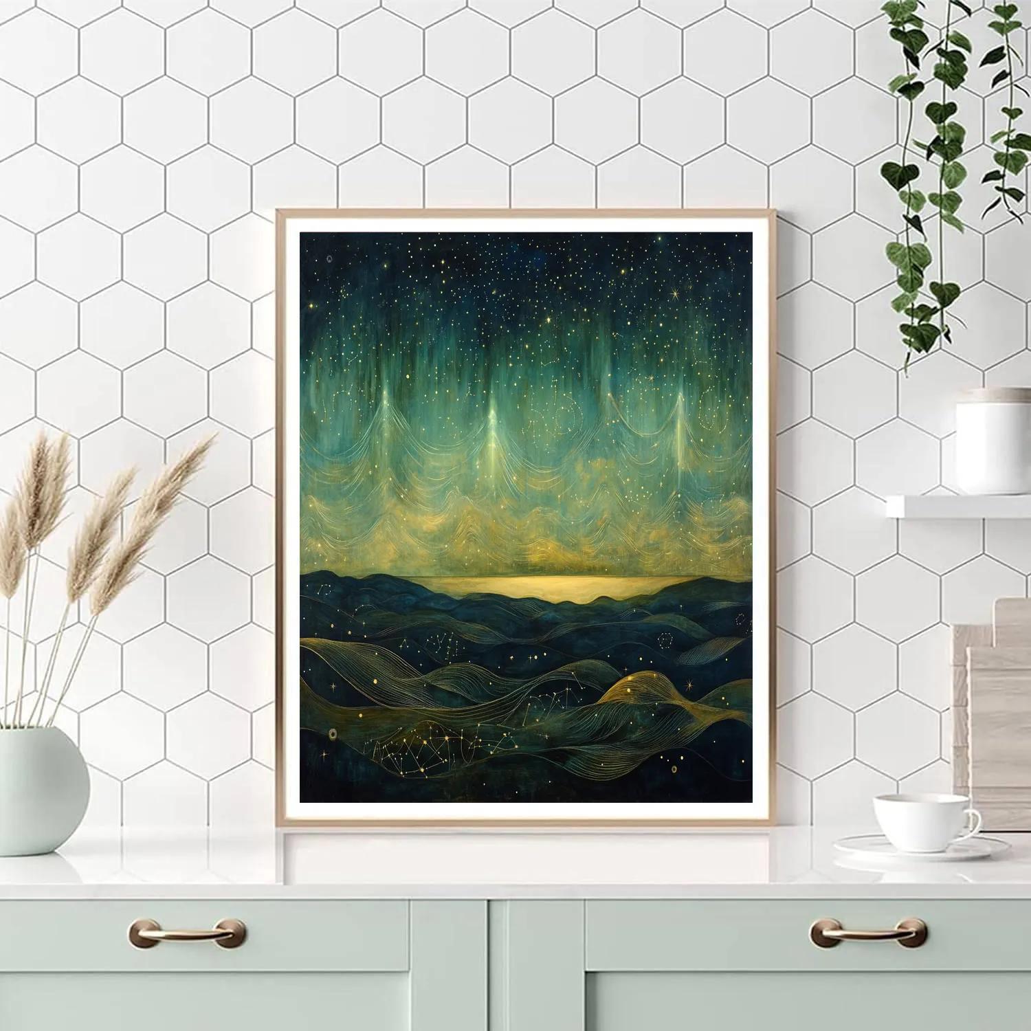 Leonardo Da Vinci Inspired Aurora Studies Painting by numbers kit
