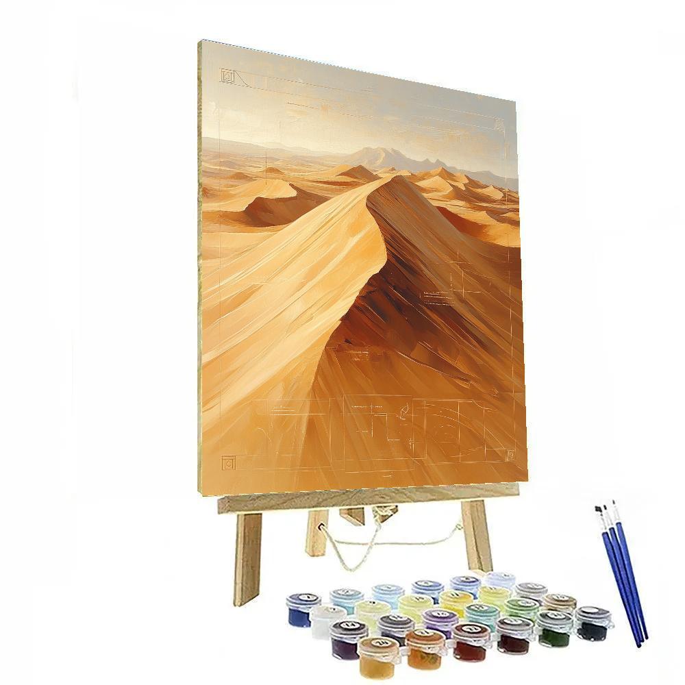 Leonardo Da Vinci Inspired Desert Geometry Numbered painting kits