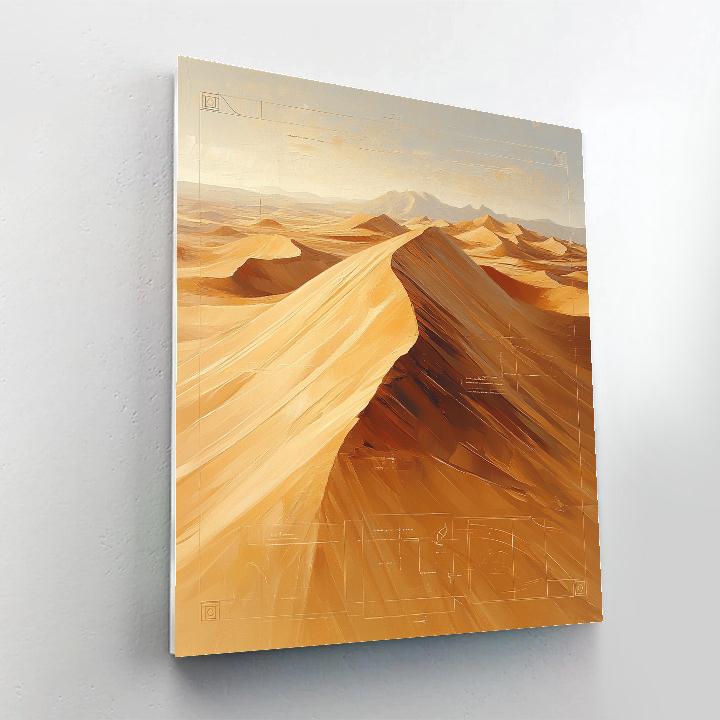 Leonardo Da Vinci Inspired Desert Geometry Numbered painting kits