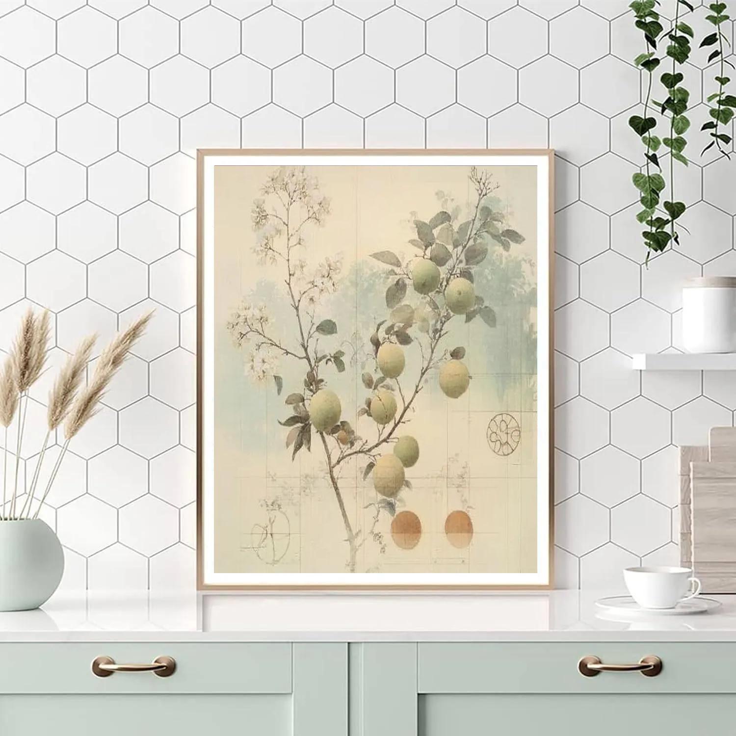 Leonardo Da Vinci Inspired Orchard Of Seasons painting number kit