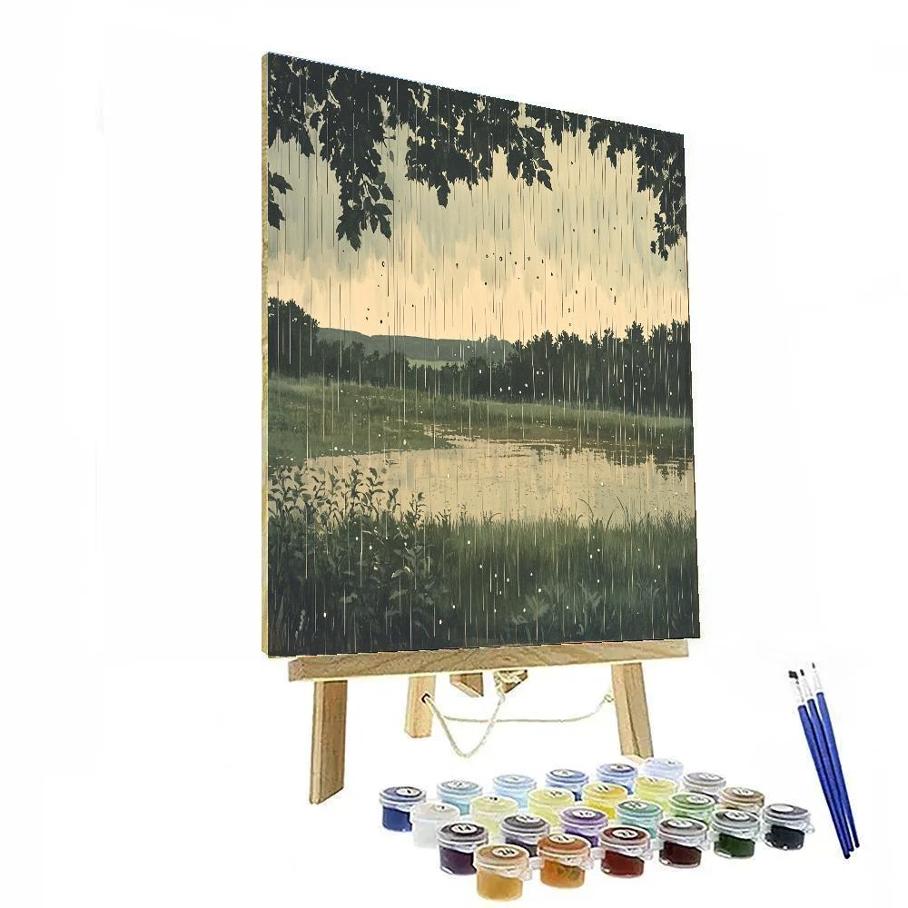 Leonardo Da Vinci Inspired Rainfield Studies paint by color