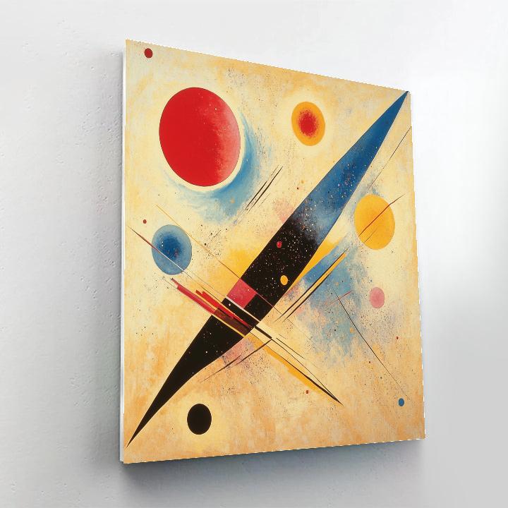Kandinsky Inspired Abstract Cosmic Weather paint by color