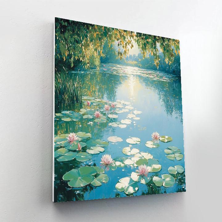 Claude Monet Inspired Giverny Garden Pond At Noon Paint by numbers kits