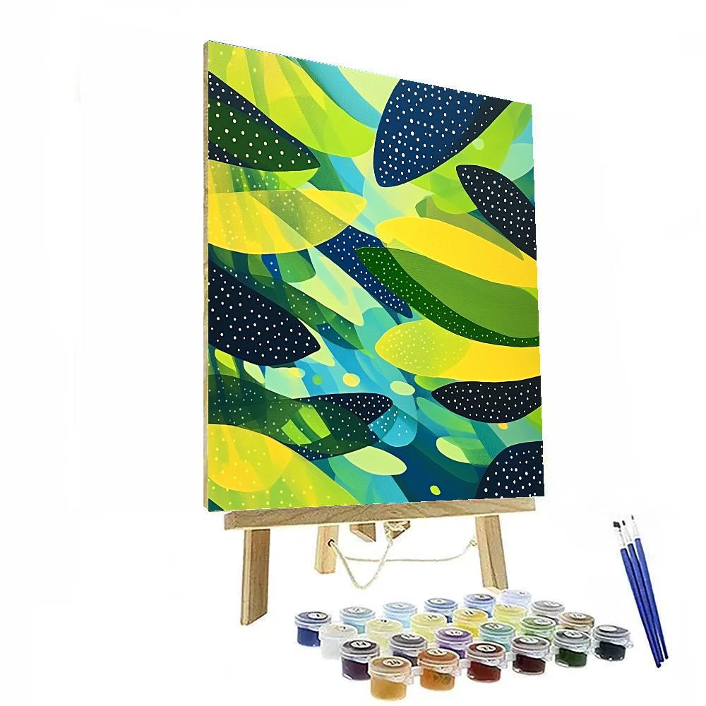 Yayoi Kusama Inspired Infinite Forest Canopy Painting by numbers kit