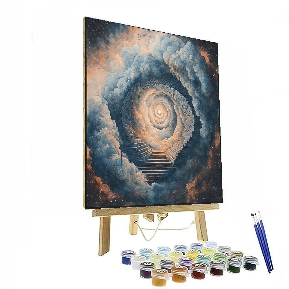 Michelangelo Inspired Celestial Tidal Vortex Numbered painting kits