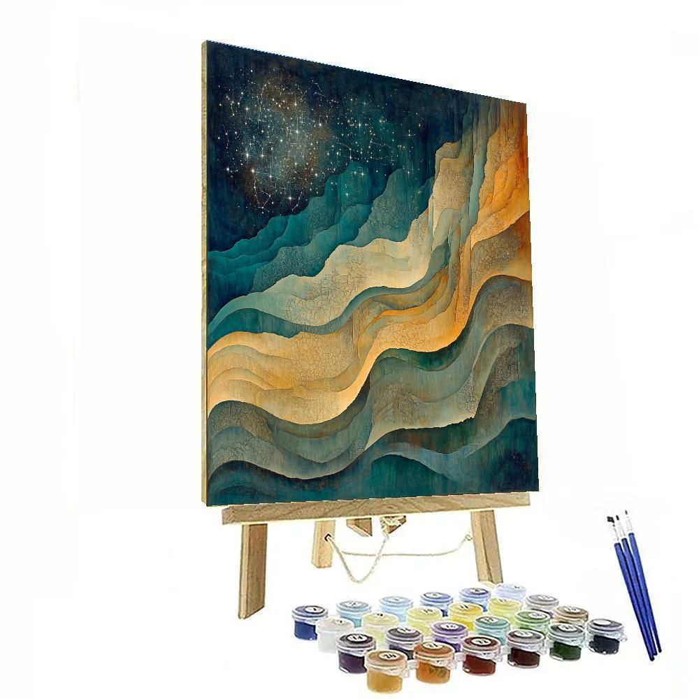 Max Ernst Inspired Subterranean Starroot Landscape Numbered painting kits