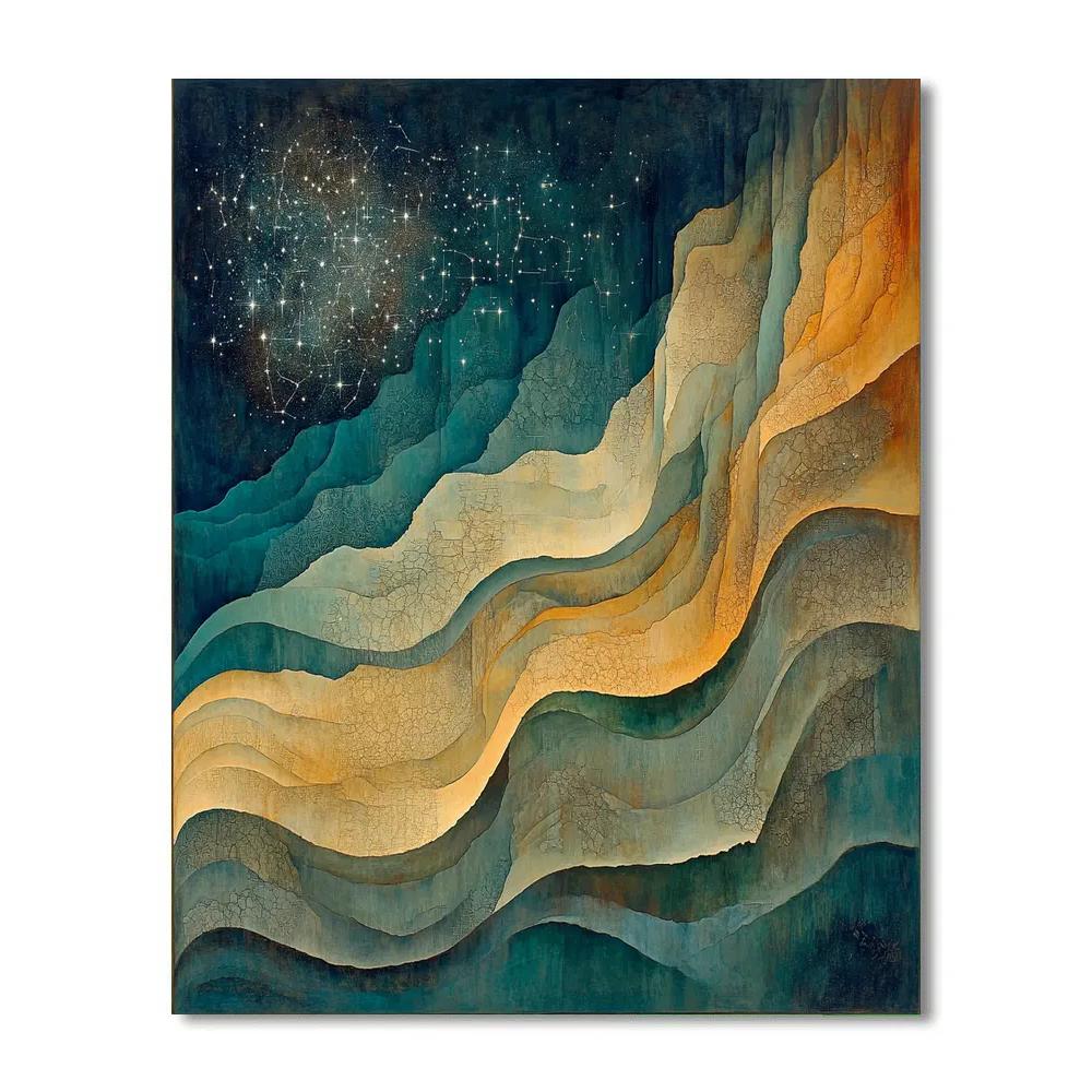 Max Ernst Inspired Subterranean Starroot Landscape Numbered painting kits