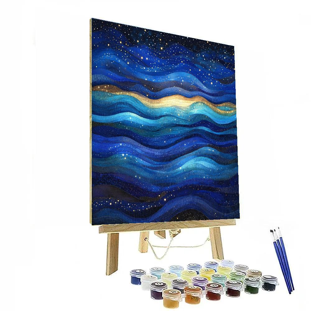 Georges Seurat Inspired Celestial Color Tides Numbered painting kits