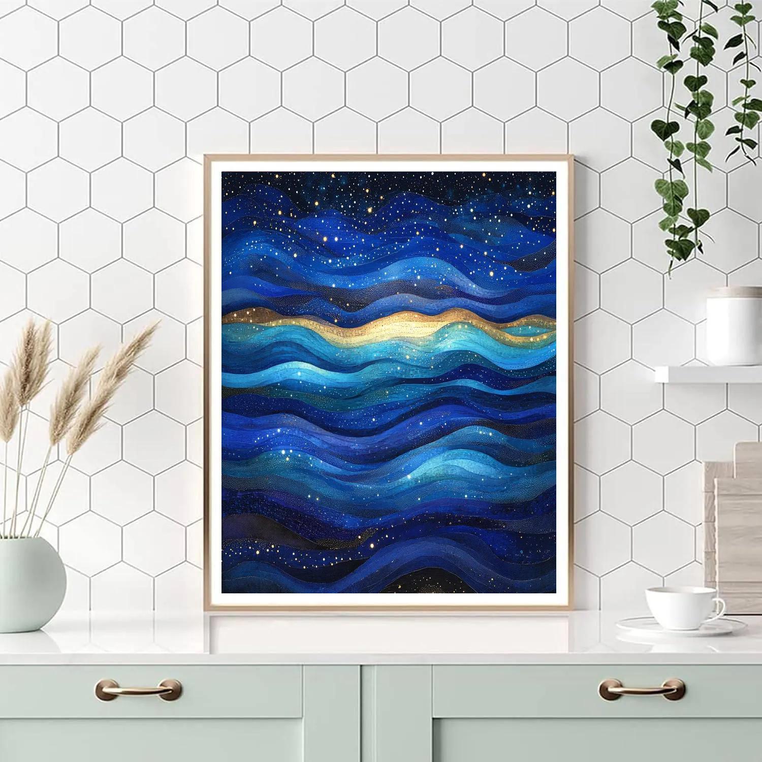 Georges Seurat Inspired Celestial Color Tides Numbered painting kits