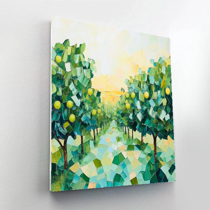 Paul Cézanne Inspired Fragmented Orchard Sky Numbered painting kits