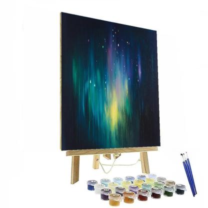 Georges Seurat Inspired Aurora Veils Of Silence paint by number