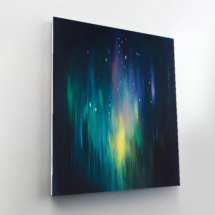 Georges Seurat Inspired Aurora Veils Of Silence paint by number