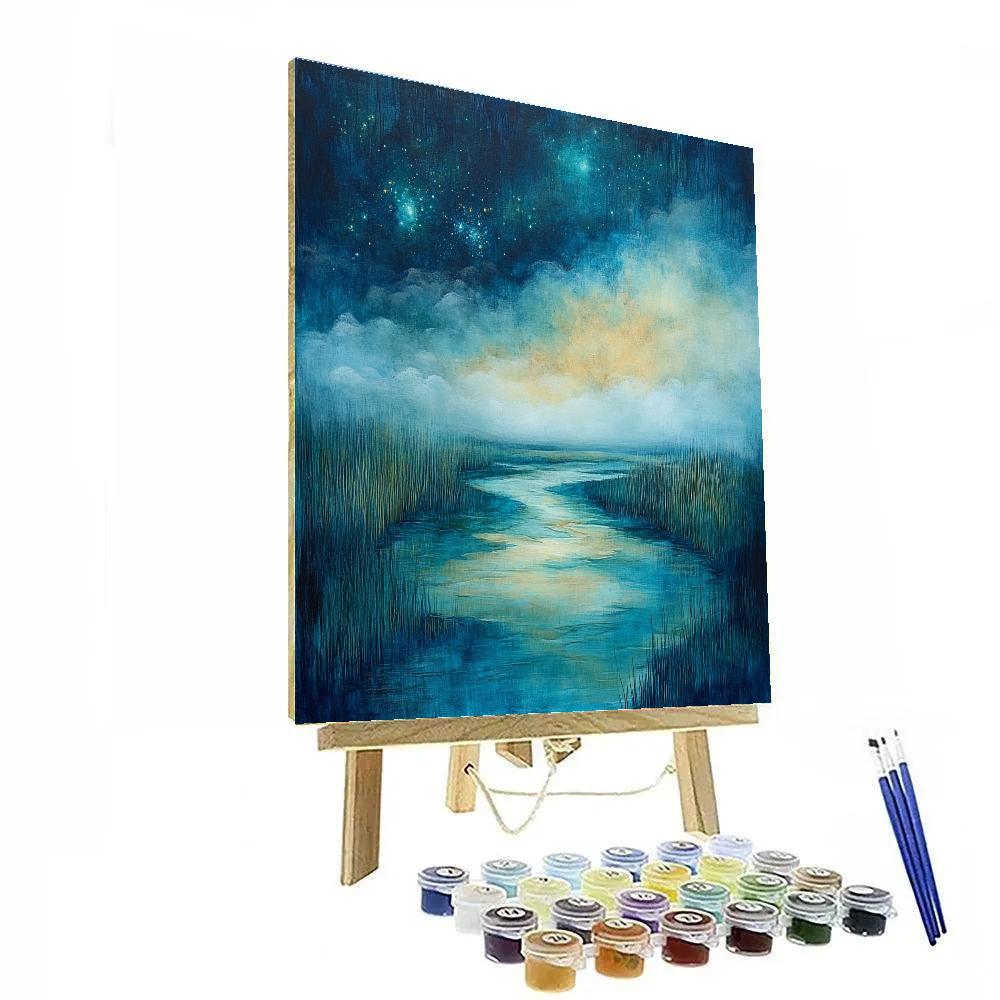 Max Ernst Inspired Tidal Nebula Marsh paint by numbers