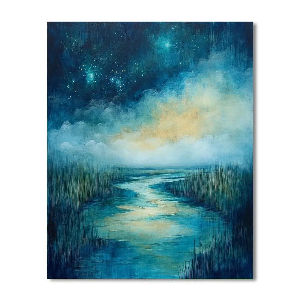 Max Ernst Inspired Tidal Nebula Marsh paint by numbers