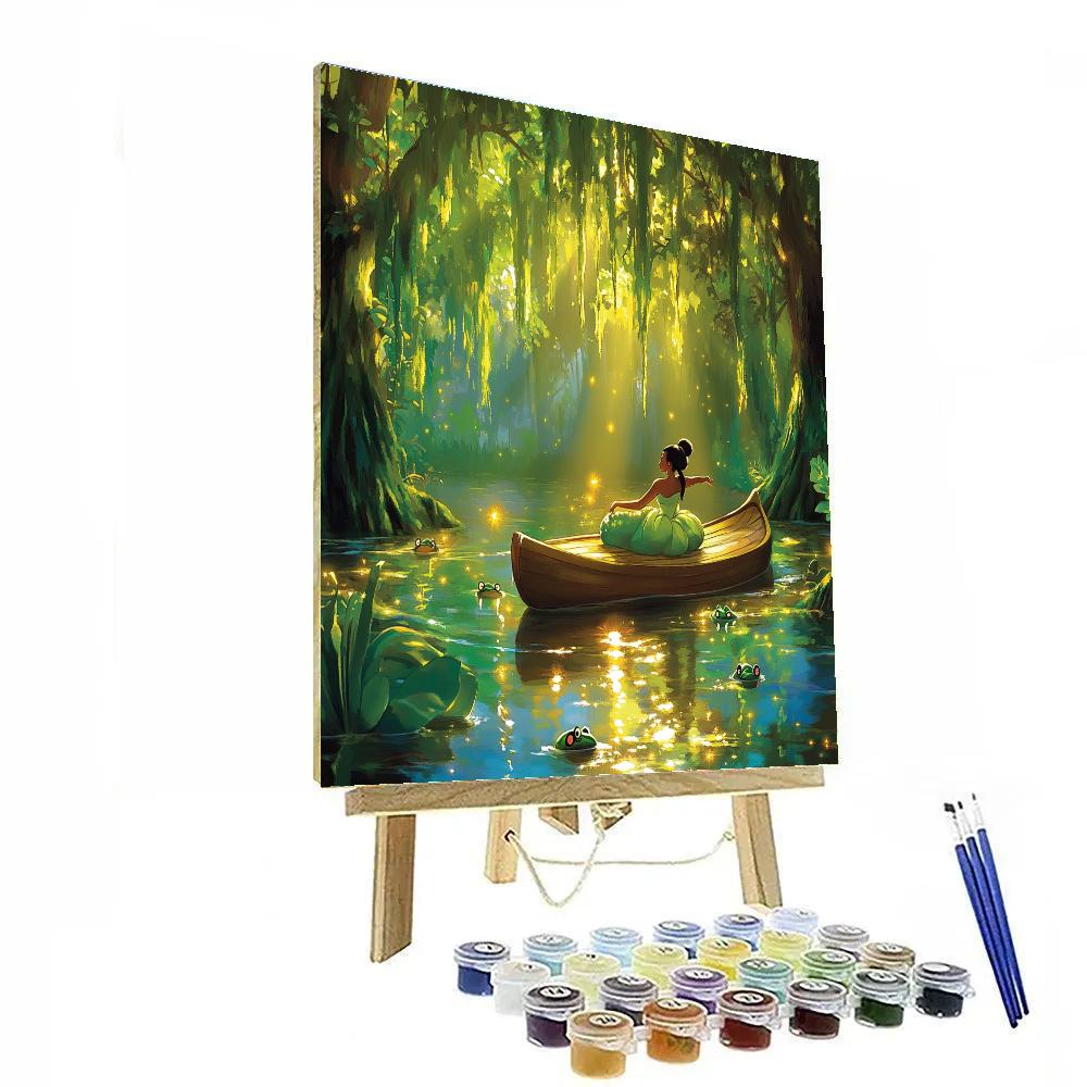 Tianas Magical Bayou Adventure Disney Inspired paint by number