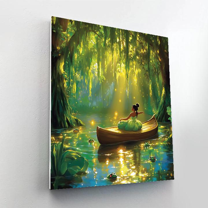 Tianas Magical Bayou Adventure Disney Inspired paint by number