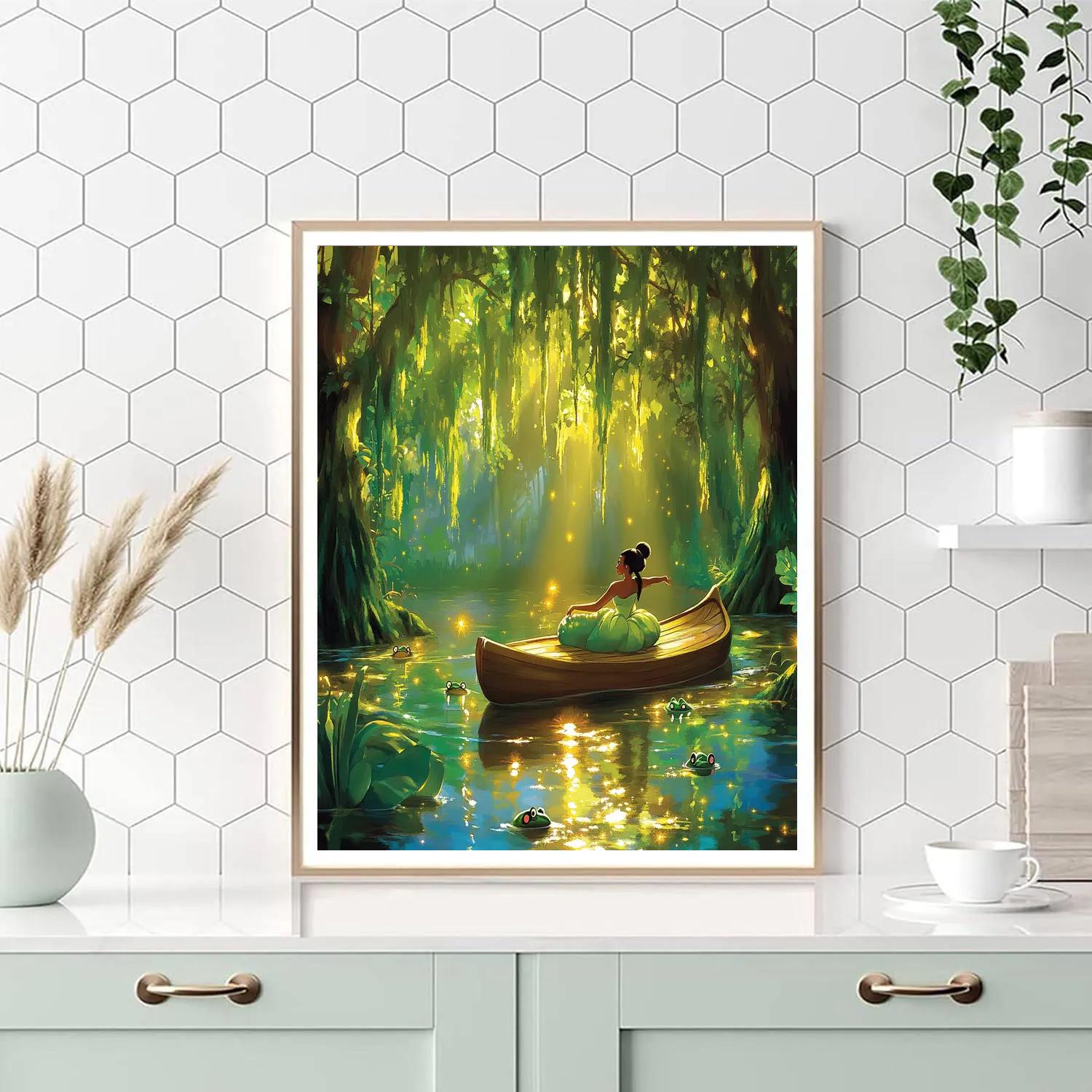 Tianas Magical Bayou Adventure Disney Inspired paint by number