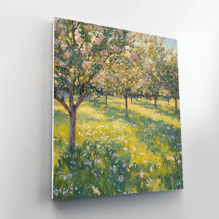 Claude Monet Inspired Spring Orchard Light painting number kit
