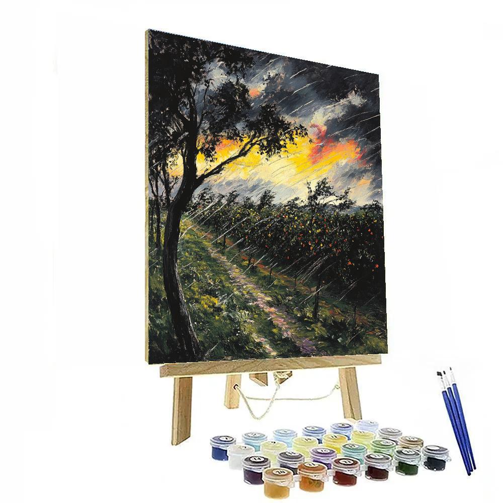 Edgar Degas Inspired Stormlit Orchard Painting by numbers kit