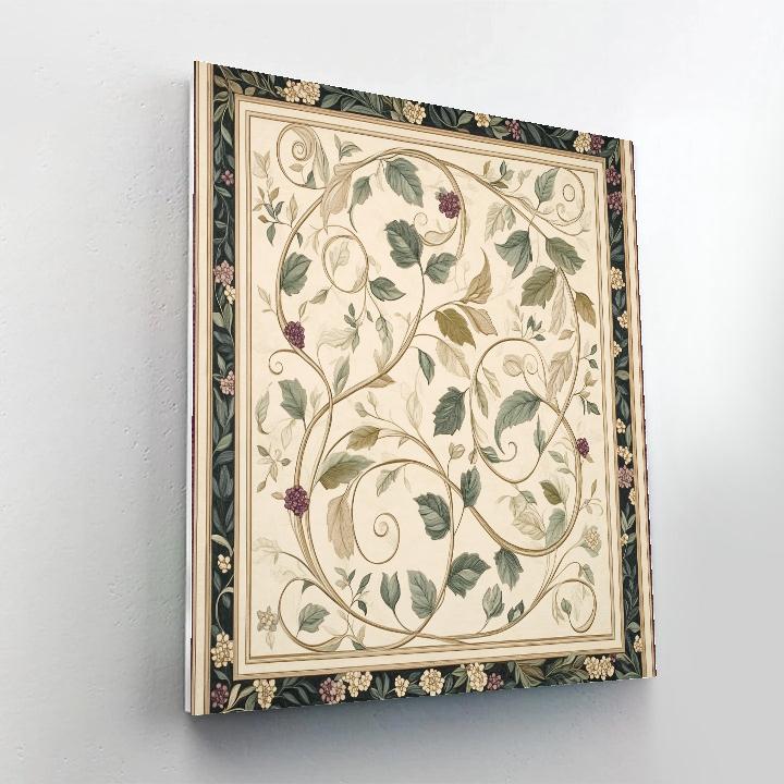 Alphonse Mucha Inspired Symphony Of Twining Vines painting number kit
