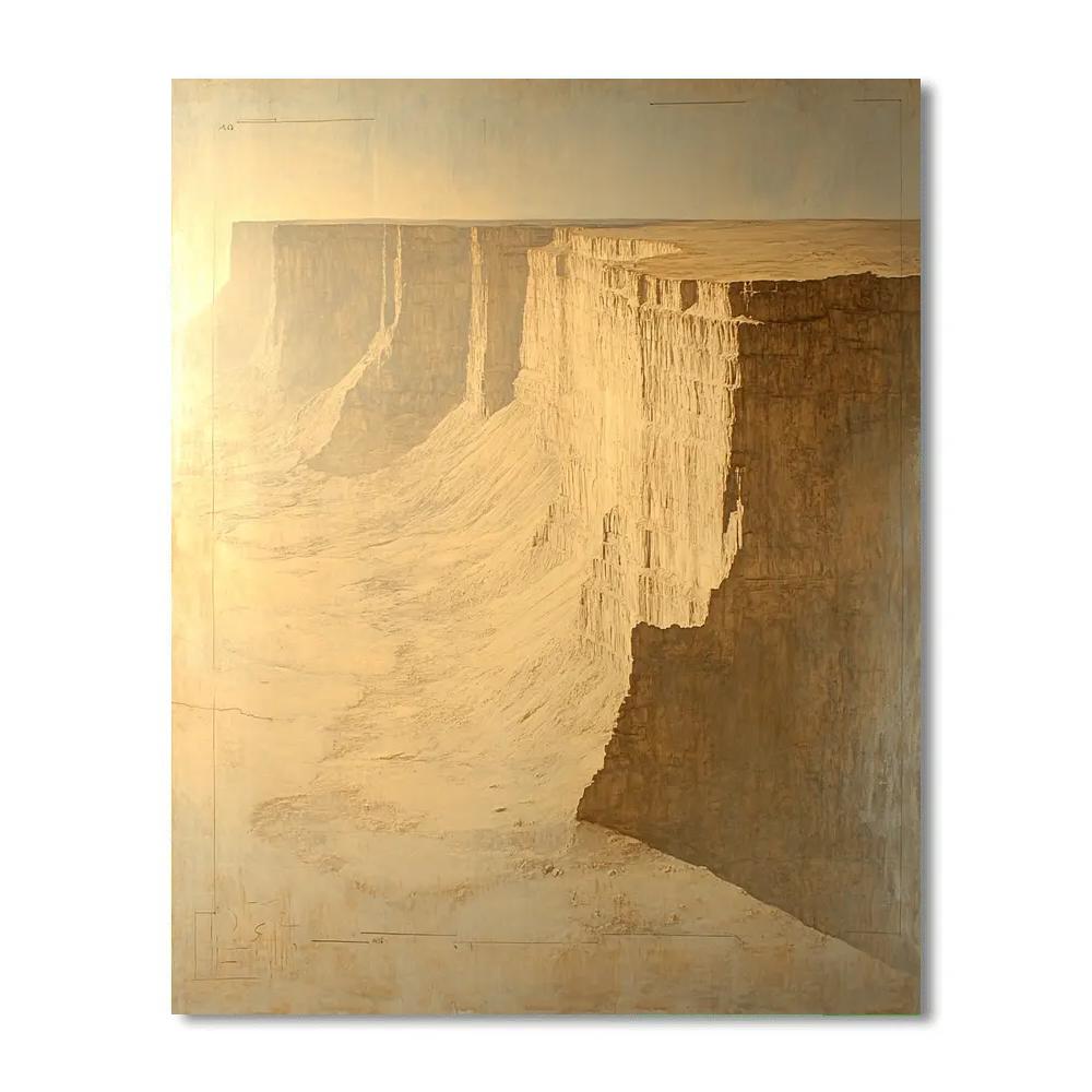 Michelangelo Inspired Serpentine Storm Canyon Paint by numbers kits
