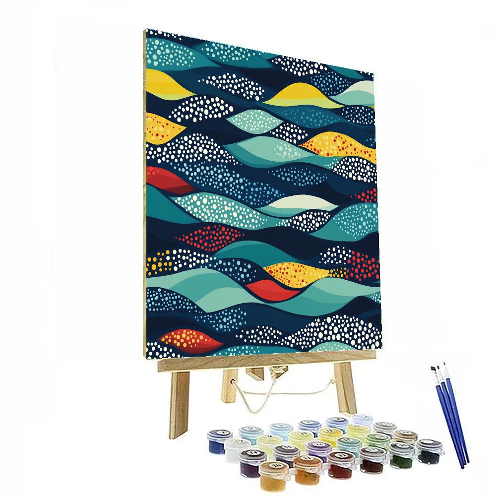 Yayoi Kusama Inspired Ocean Of Self Obliteration Numbered painting kits