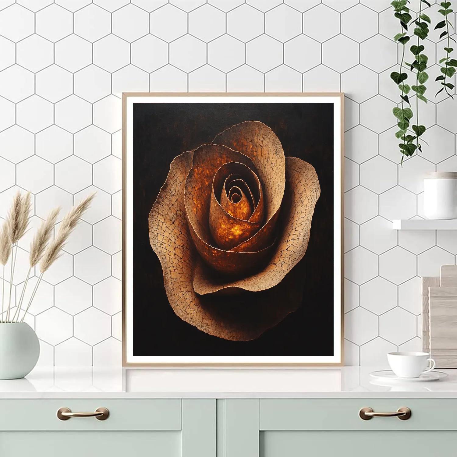 Caravaggio Inspired Nebular Seed Pod painting number kit