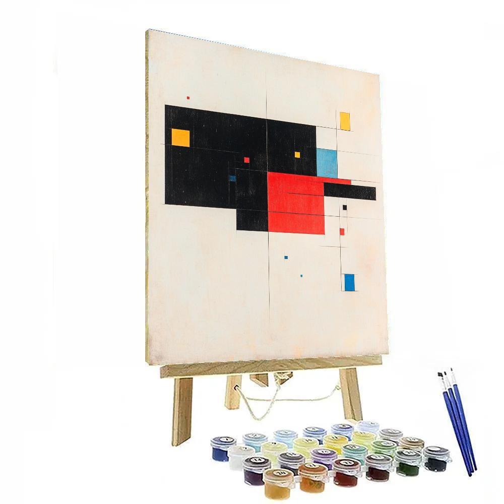 Kazimir Malevich Inspired Celestial Grid Of Pure Form paint by numbers