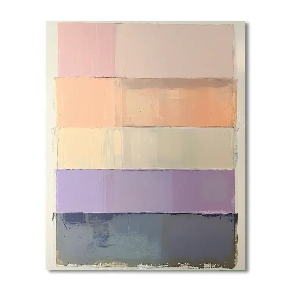 Mark Rothko Inspired Silent Dawn Horizon Number painting