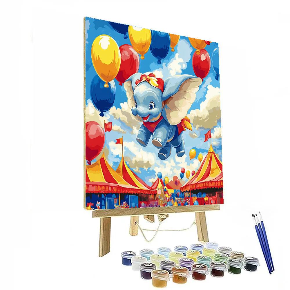 Dumbo’s Circus Flight Disney Inspired paint by number
