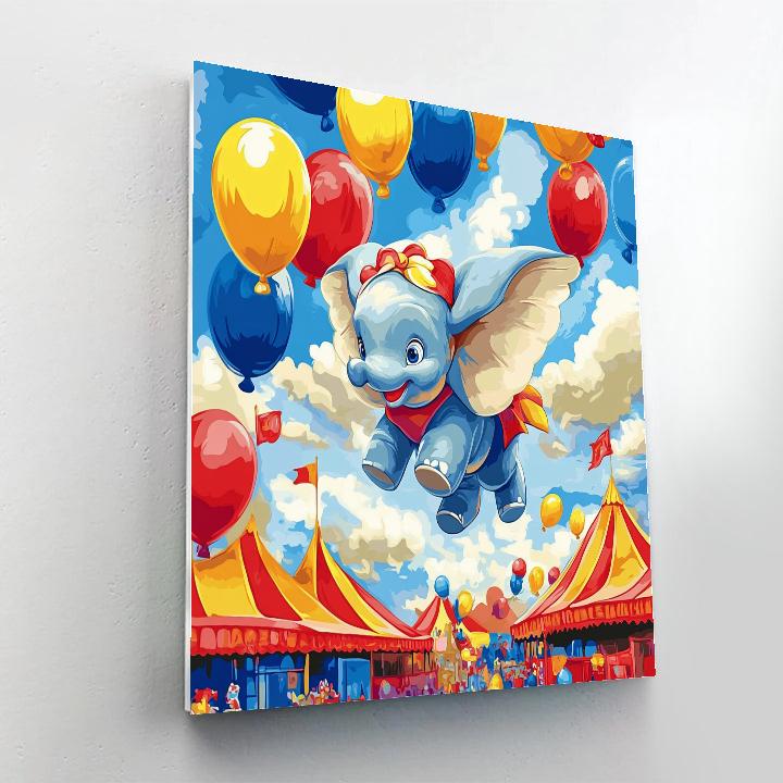 Dumbo’s Circus Flight Disney Inspired paint by number