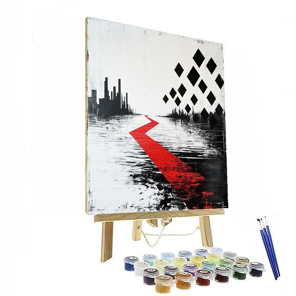 Banksy Inspired Silent Rising Seas Paint by numbers kits